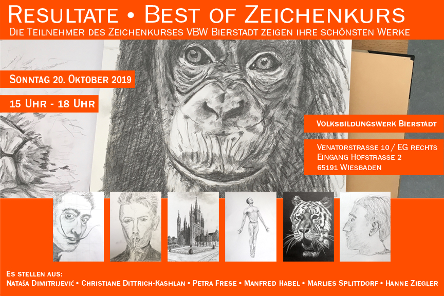 Resultate Zeichnen Volksbildungswerk Bierstadt Christiane Mader