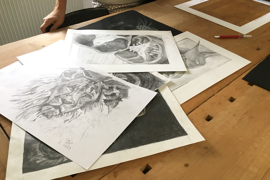 Resultate Zeichnen Volksbildungswerk Bierstadt Christiane Mader04