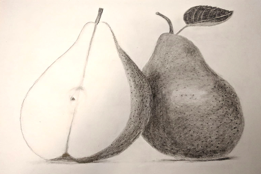 Birne_Malkurs_Zeichenkurs_online_christiane_mader_kostenlos