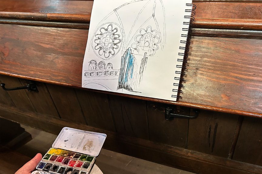 09_Urban_Sketching_mit_Führung_Ringkirche_Christiane_Mader